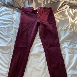 Maroon jeggings